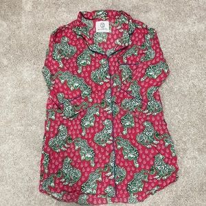 Printfresh Tiger Queen Pajama Sleep Shirt size Medium